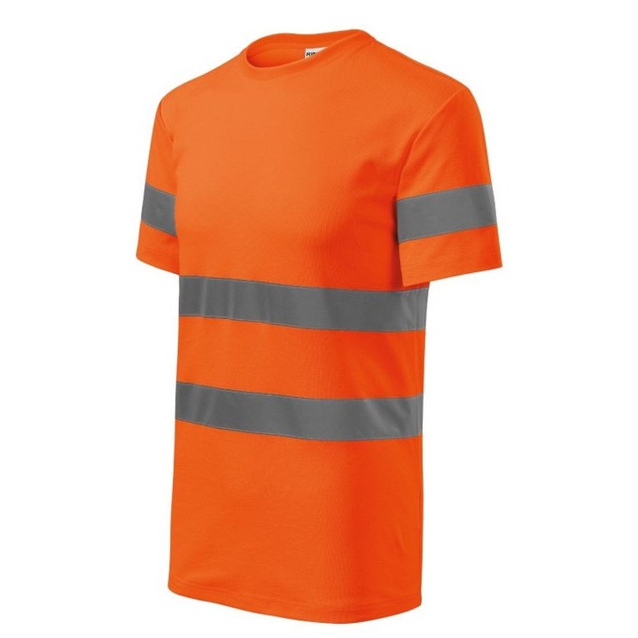 Мъжка тениска, Rimeck, памук/полиестер, оранжева, 3XL INTL