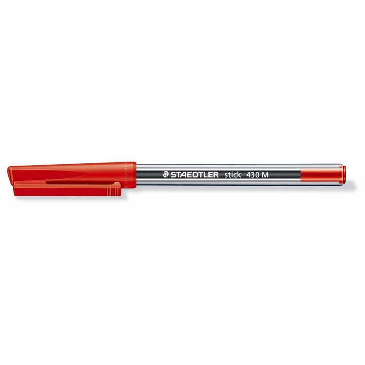 Химикалка Staedtler Stick 430 М,опаковка от 50 броя,червена