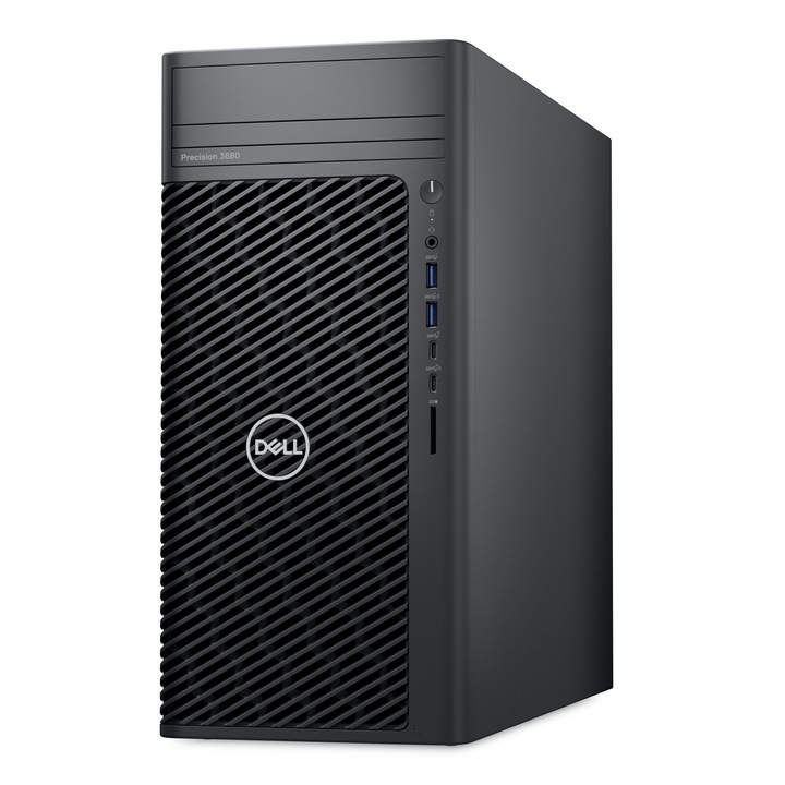 Desktop PC DELL Precision 3680, Intel Core i7-14700 20 C / 28 T, 2.1 GHz - 5.4 GHz, 16 GB RAM, 512 GB SSD, Fara unitate optica, NVIDIA NVIDIA T1000 8 GB, Windows 11 Pro