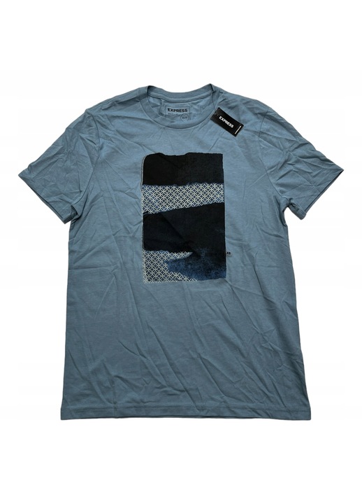 Férfi póló, Express, pamut, kék, XS INTL