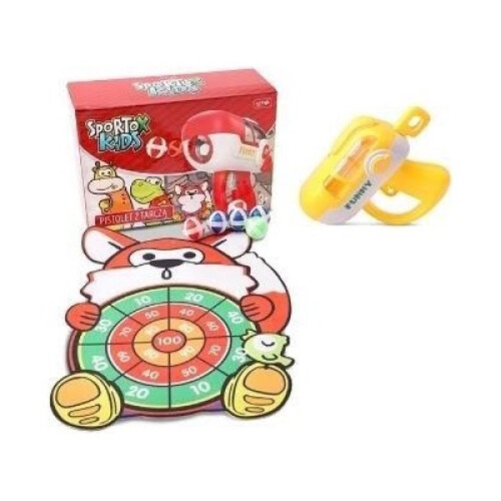 Set Pistol si tinta, Artyk, 6 bile velcro, 22x17x8,5cm, tinta 41x29cm