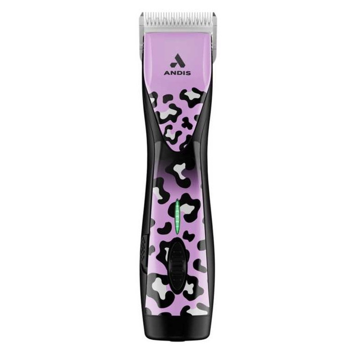 Masina de tuns caini si pisici, Pulse ZR® II WILD, Wahl, 5 viteze de lucru, 1800 - 3800 rpm, autonomie 3 ore, timp incarcare 2 ore, 2 x acumulatori Li-ion, stand incarcare, Roz/Negru