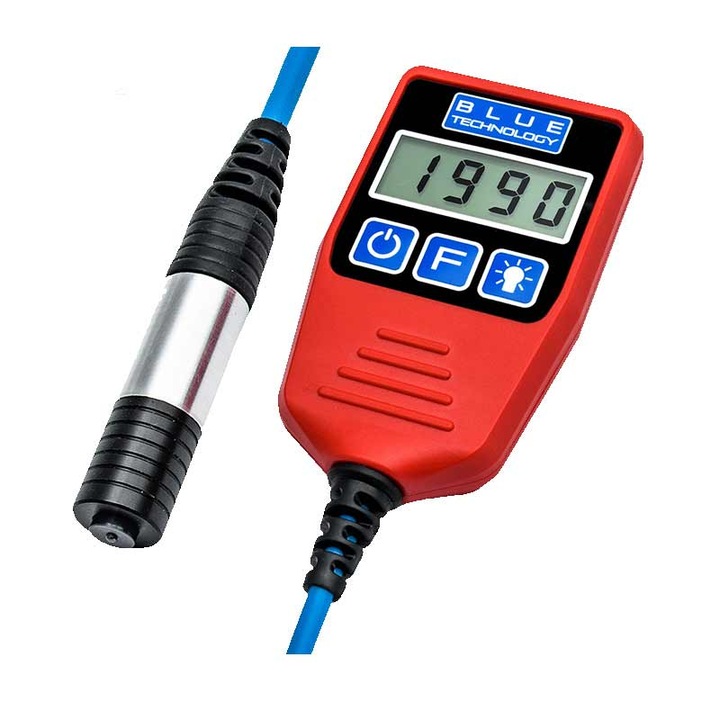 Miernik Lakieru Blue Technology P-13-S-AL, 0-5000m, 16 moduri, cu sonda pe cablu 80cm, set complet