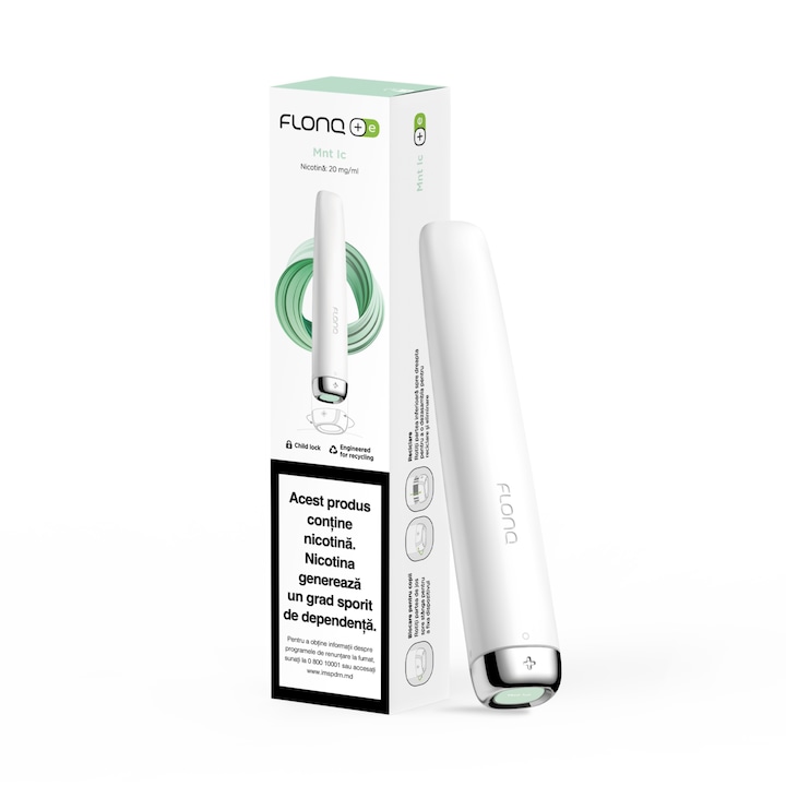Tigareta electronica Flonq Plus E Mint Ice 600 puffs
