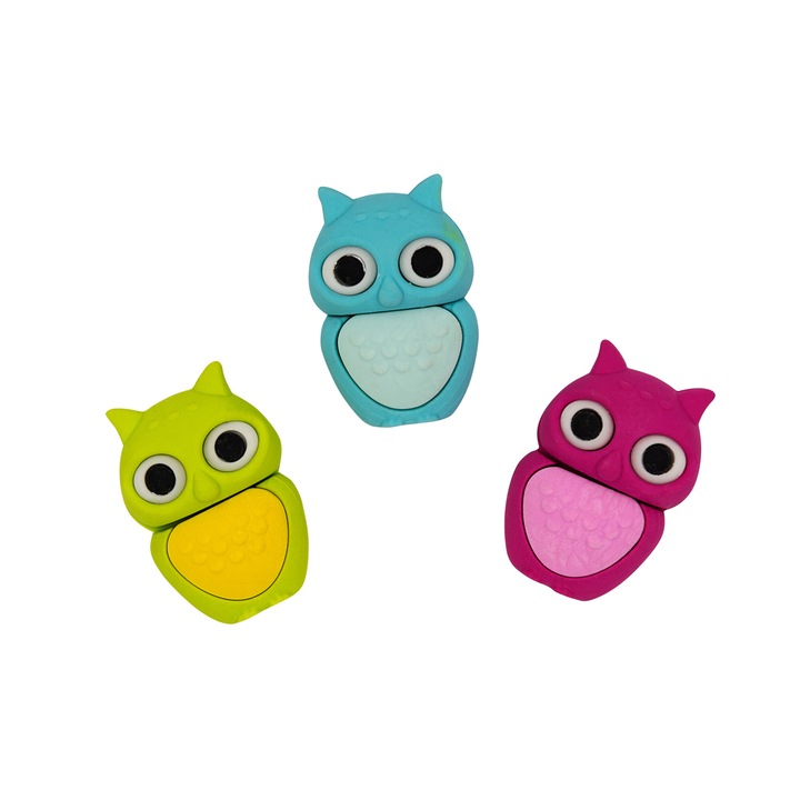 Set 3 radiere Wedo Owl Lulu