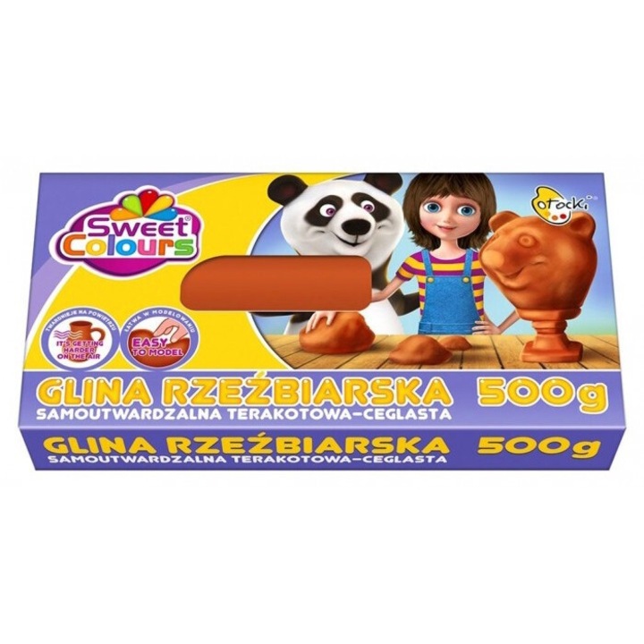 Plasztilin modellező készlet, Sweet Colours, 500g, 180x102mm