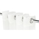 Set de 2 draperii transparente ENGLISH HOME, cu gauri pentru inele, pentru living si dormitor, 140 x 255cm, alb