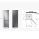 Combina frigorifica Samsung RB38C600CS9/EF, 390 l, Clasa C, Total No Frost, All-Around Cooling, Compresor Digital Inverter, WiFi, AI Energy, Smart Control, H 203 cm, Inox