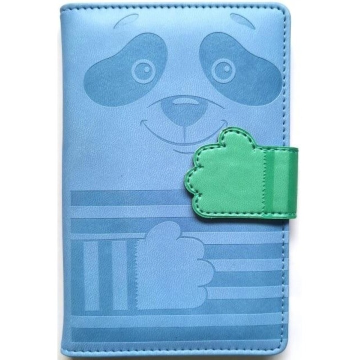 A6-os határidőnapló, Fresh, Panda modell, 64 sima lap, 150x112 mm