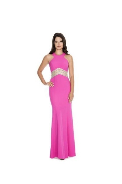 Rochie de ocazie, lunga, Decode 1.8, roz, marimea 42