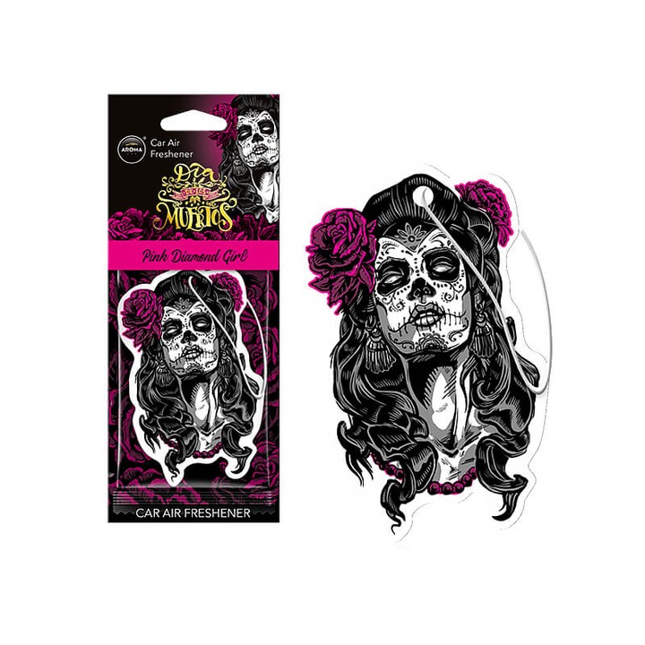AROMA Muertos Pink Diamond Girl - illatosító függő
