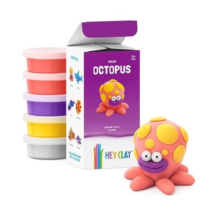 Set modelaj Hey Clay, M Toys, 3+, 245x82 mm