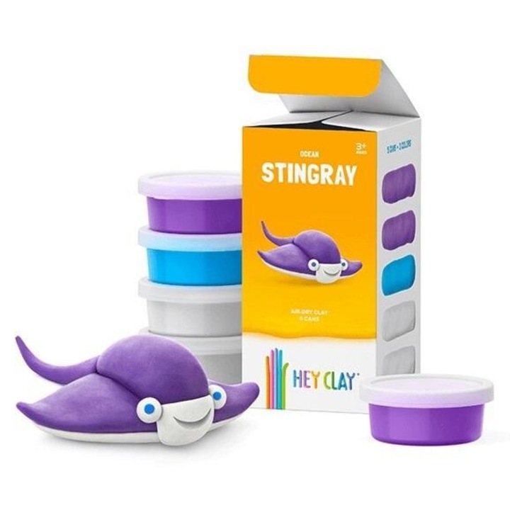 Set modelaj Hey Clay, TM Toys, ochi mari, coada zvacnita, 83x243mm, 3+ ani