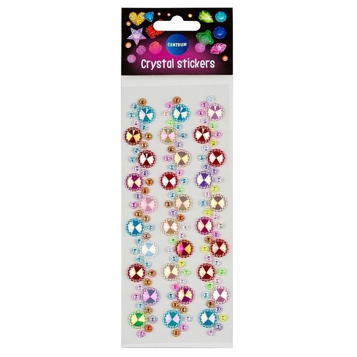 Комплект Декоративни Стикери Centrum Cristal mix, Многоцветни, 220x78мм