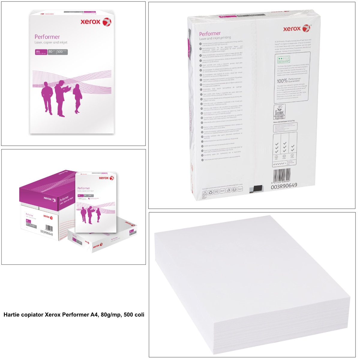 Mini Copiator Hartie copiator, Xerox Performer 003R90649, A4, 80g/mp, 500 coli 210 x ...