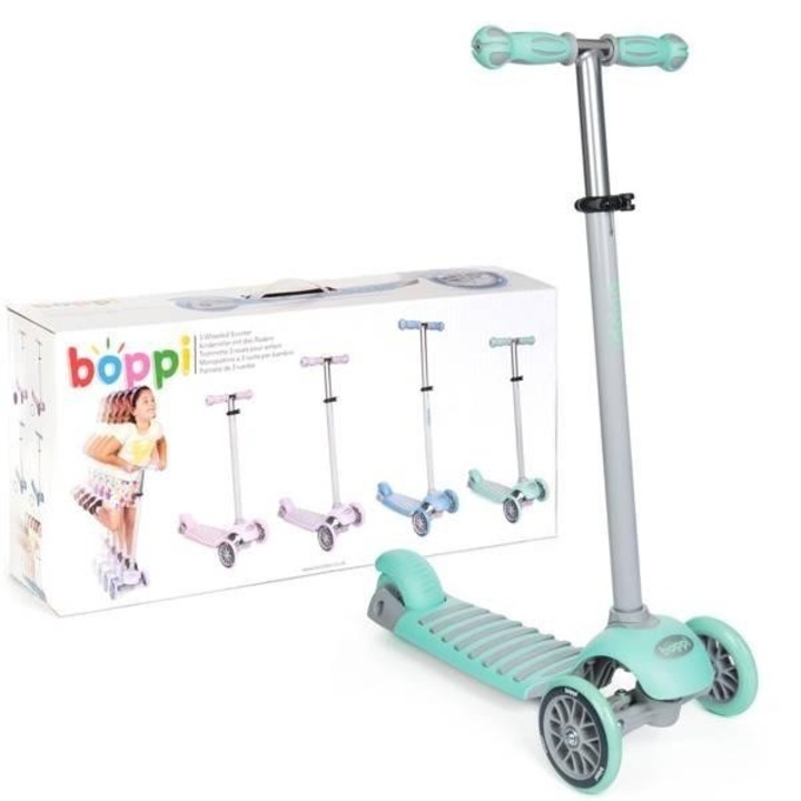 Boppi 3 kerekű, állítható roller, zöld, 52-72cm, 35kg