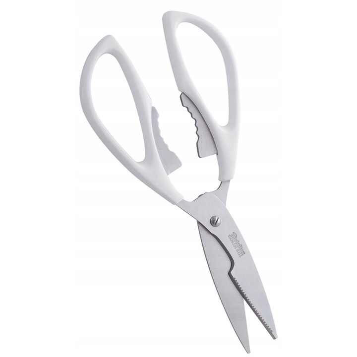 Foarfece de bucatarie, cu deschizator de sticle 4in1, spargator de nuci din otel inoxidabil, Metaltex