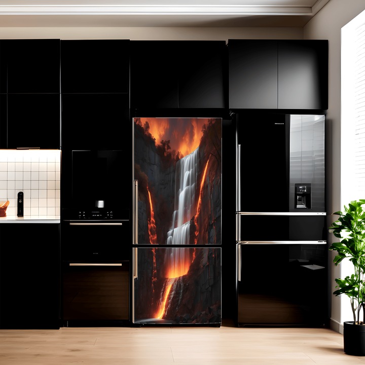 Színes nyomtatott fólia hűtőszekrény dekorációjához, méret 200 x 90cm, modell: AVX-FR19