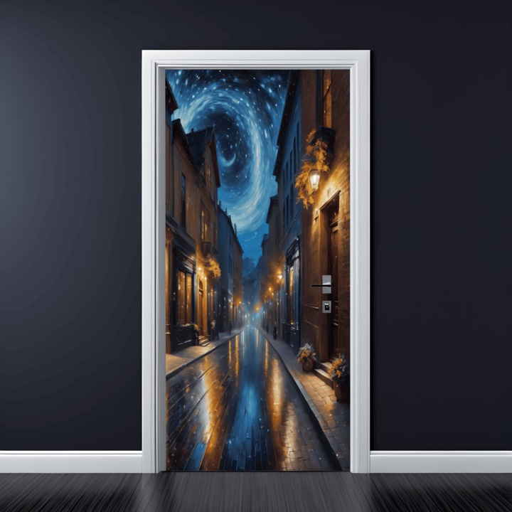 Цветно печатно фолио за декорация на врати, размер 200 x 90 см, модел: AVX-DR30