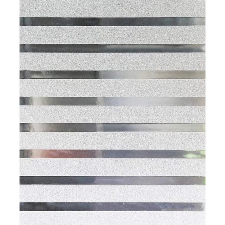 Самозалепващо фолио за прозорци със слънчева защита, 4 см широк модел на матови ивици, DAVIDAMI CONCEPT®, размер 200 см х 60 см