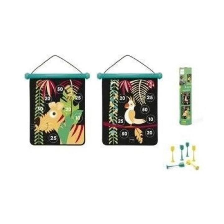 Комплект магнитни дартс, Scratch, Джунгла, 75x78 мм, за деца 5+