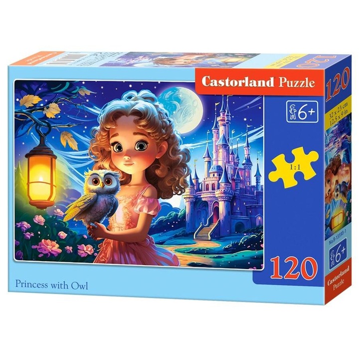 Castorland 120 db-os puzzle - Hercegnő bagollyal (B-13593)
