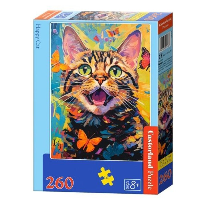 Castorland 260 db-os puzzle - Boldog macska (B-27637)
