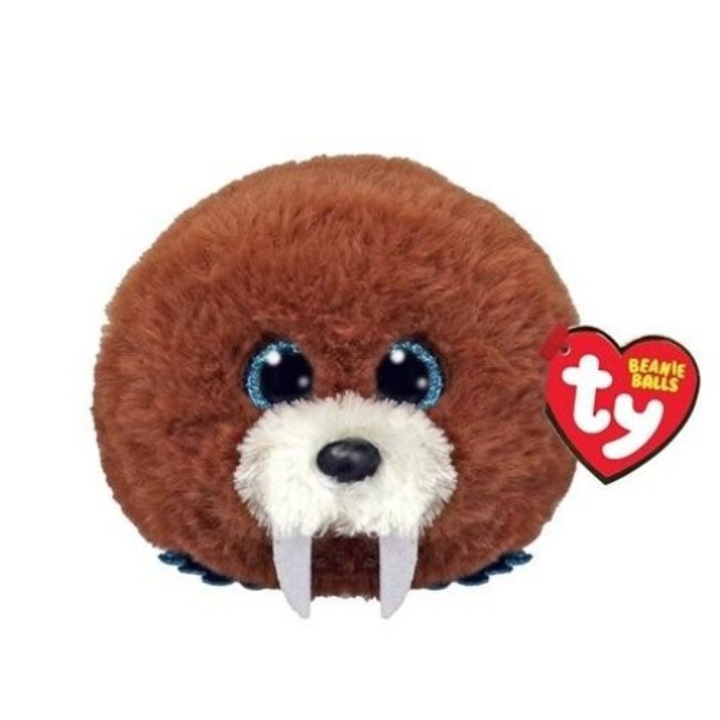 Плюшена играчка Ty Beanie Balls Hank, морж, 8.1x9.6cm, 3+ години