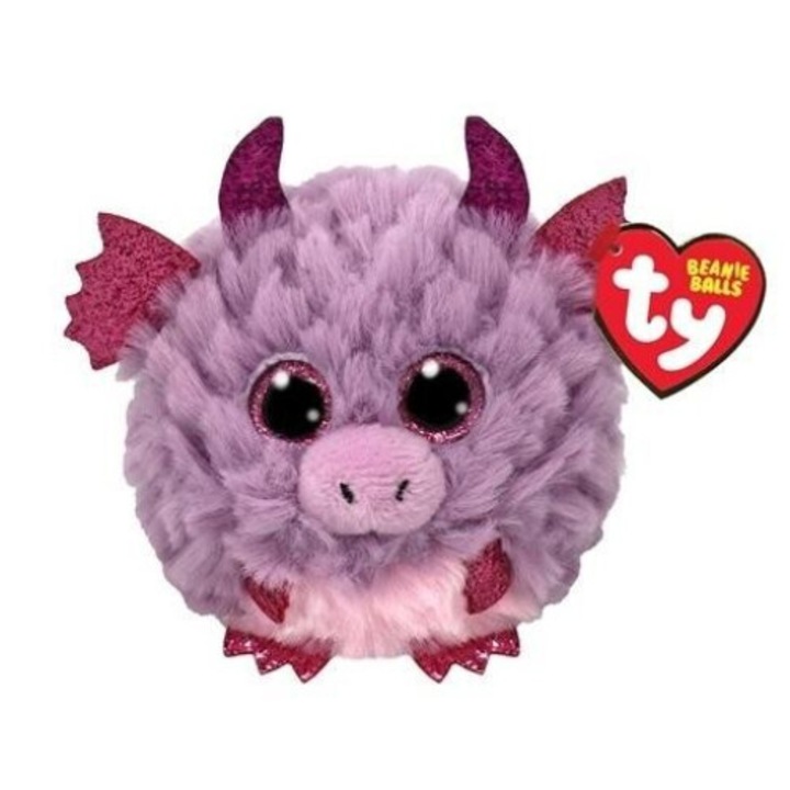 Ty plüssjáték, lila sárkány, 10cm