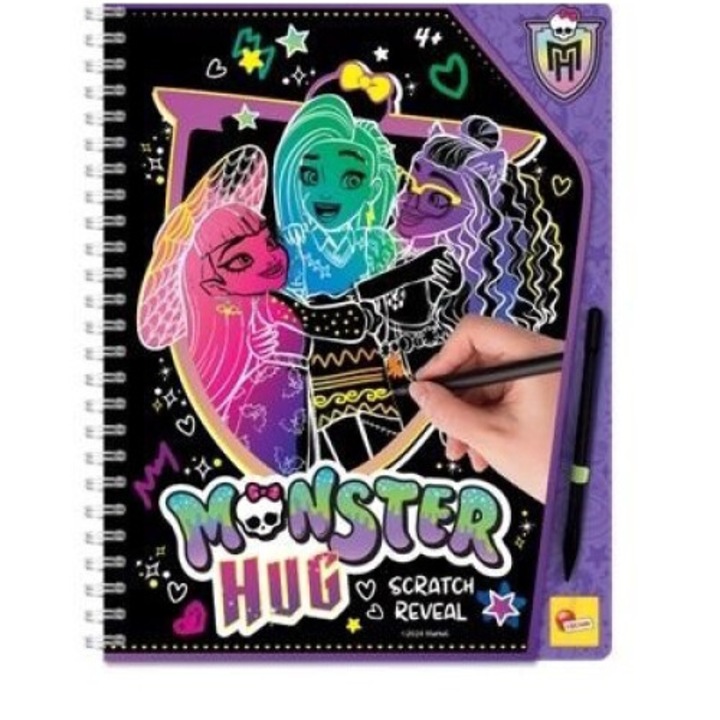Caiet de schite Monster High, Lisciani, efecte coloristice, 232x195mm