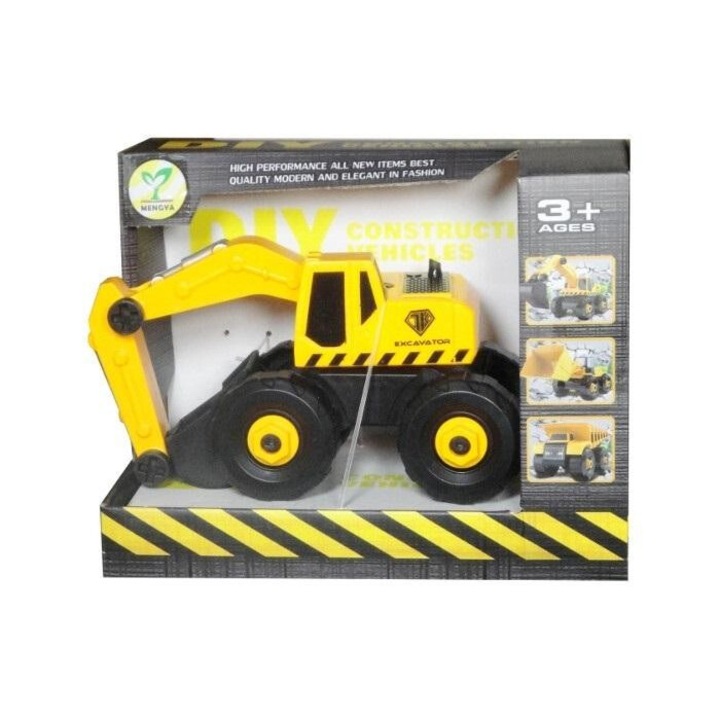 Комплект за конструиране на багер SWEDE, с инструменти, 3+, 181x142 мм