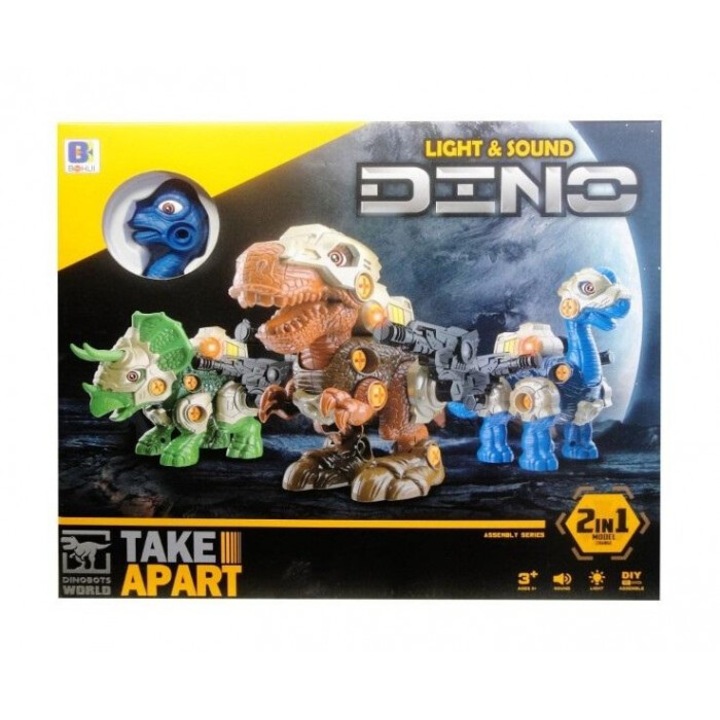 Tanystropheus dinoszaurusz figura, SWEDE, hangokkal és fénnyel, 372x323 mm