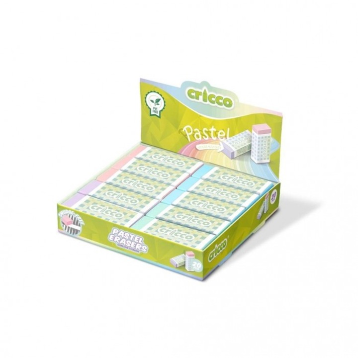 Set de 20 radiere Cricco Pastel, multicolor, 122x131 mm