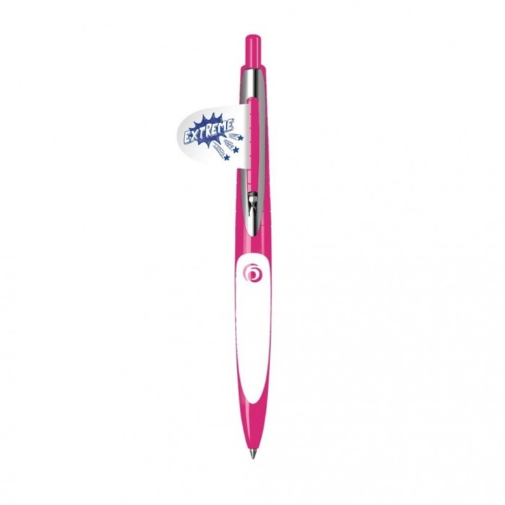 Pix Herlitz My Pen, ergonomic, roz cu alb, 26x128 mm