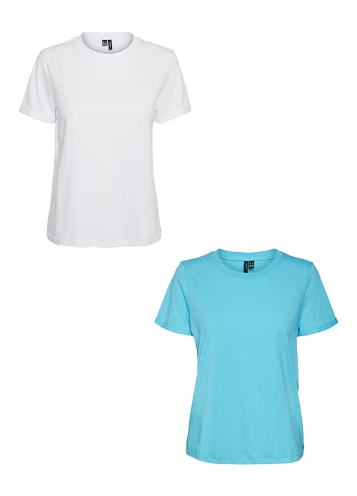 2 db-os polokeszlet, Vero Moda, Pamut, Feher/Kek, Fehér/Óceánkék