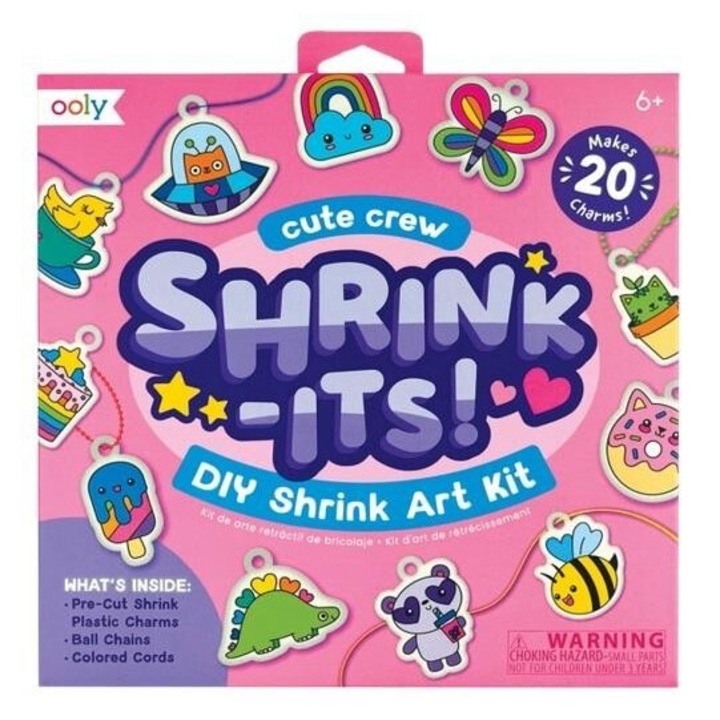 Set creativ pentru creat brelocuri Ooly, 20 piese, multicolor, +6 ani