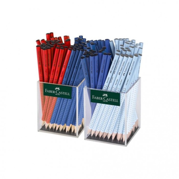 Set 144 Creioane Grafitowe Grip 2001, Faber-Castell, Triunghiulare, Multicolor, 217x292mm