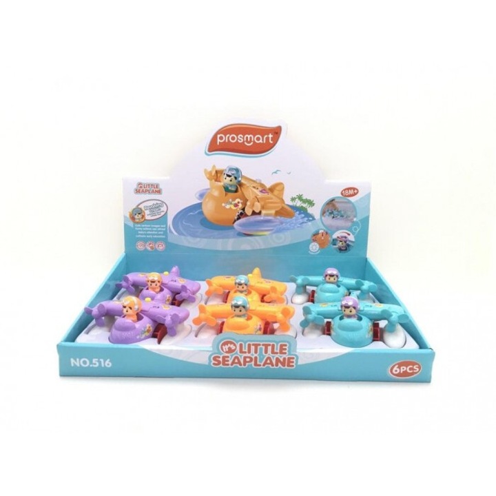 Set 6 avioane pe roti Ciuciubabka, cu lumina, naprasnic, 103x118mm, 18m+