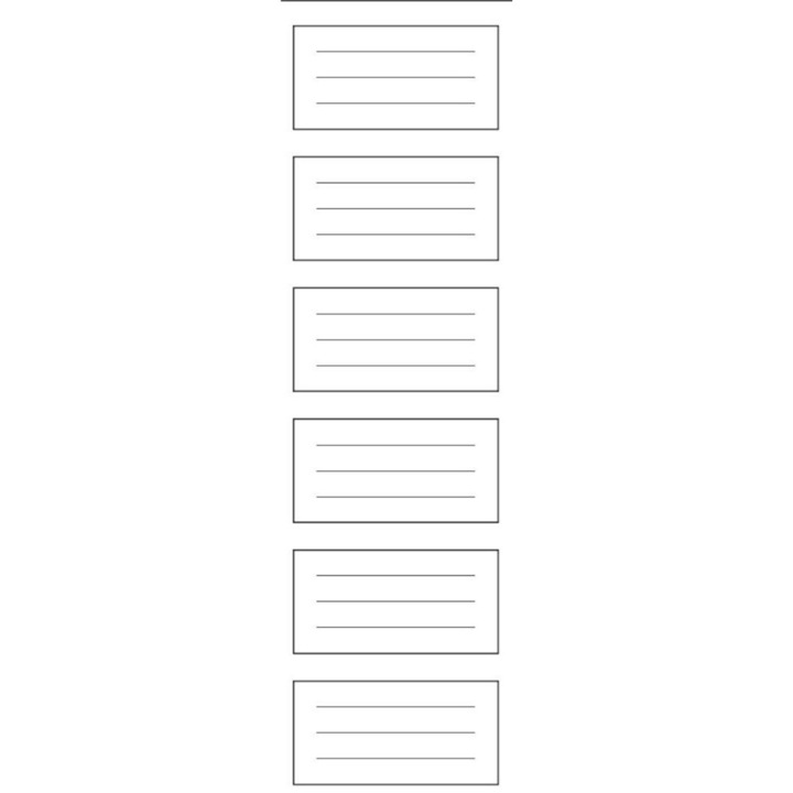 6 darab 7R füzetcímke készlet, 204x67 mm