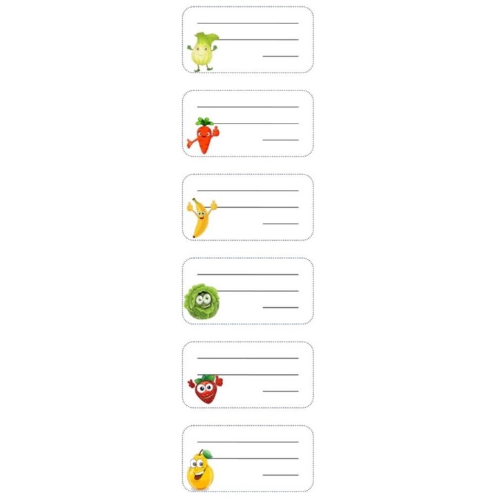 Matrica szett füzethez 7R NSN06, 3 lap, 67x202mm