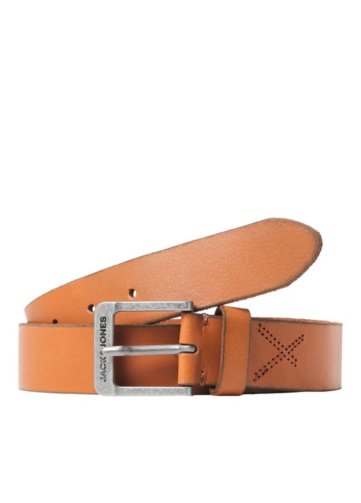 Jack & Jones férfi öv, természetes bőr, barna, 105cm