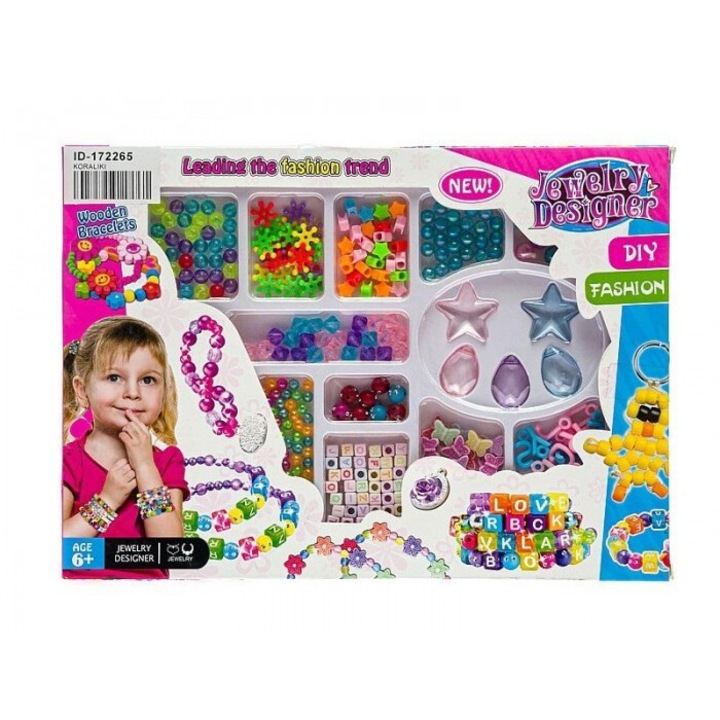 Set Artizanat ADAR, Bratari DIY, Multicolor, 23x14x20cm