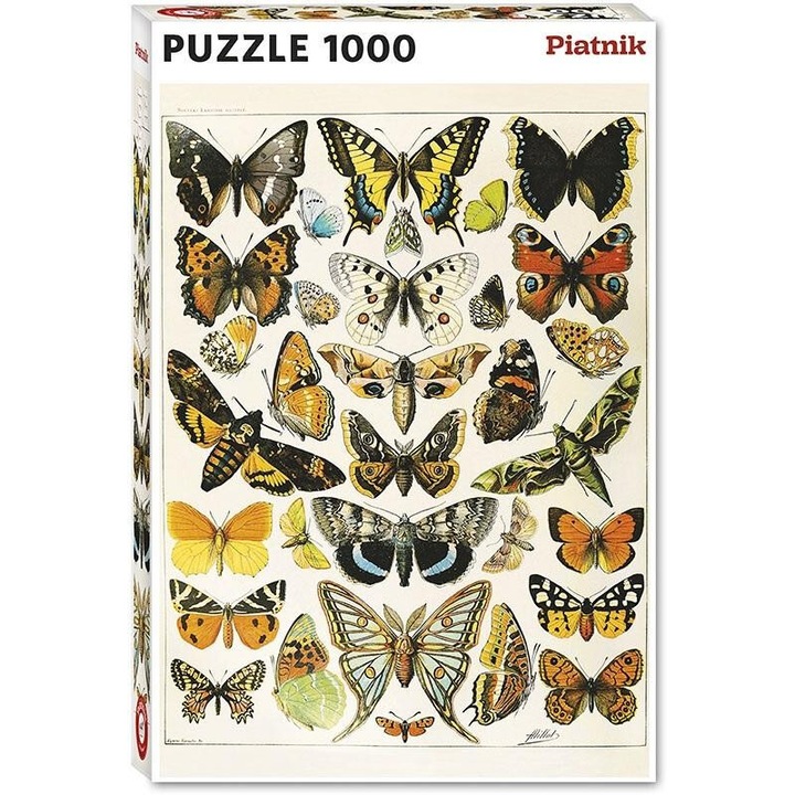 Piatnik, Пъзел 1000 части - Millot, Butterflies and Moths