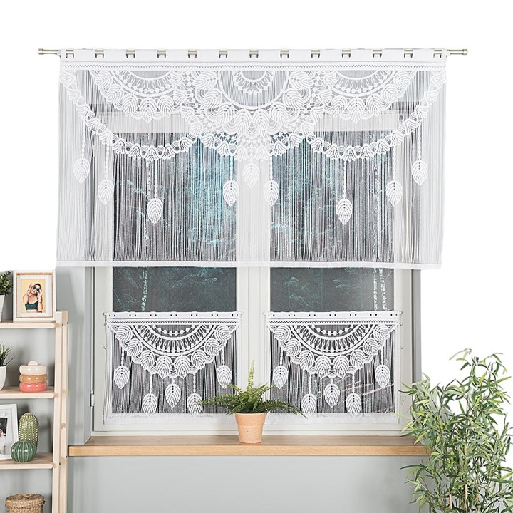 Завеса Markizeta, полиестер, 160 x 90 см, бял