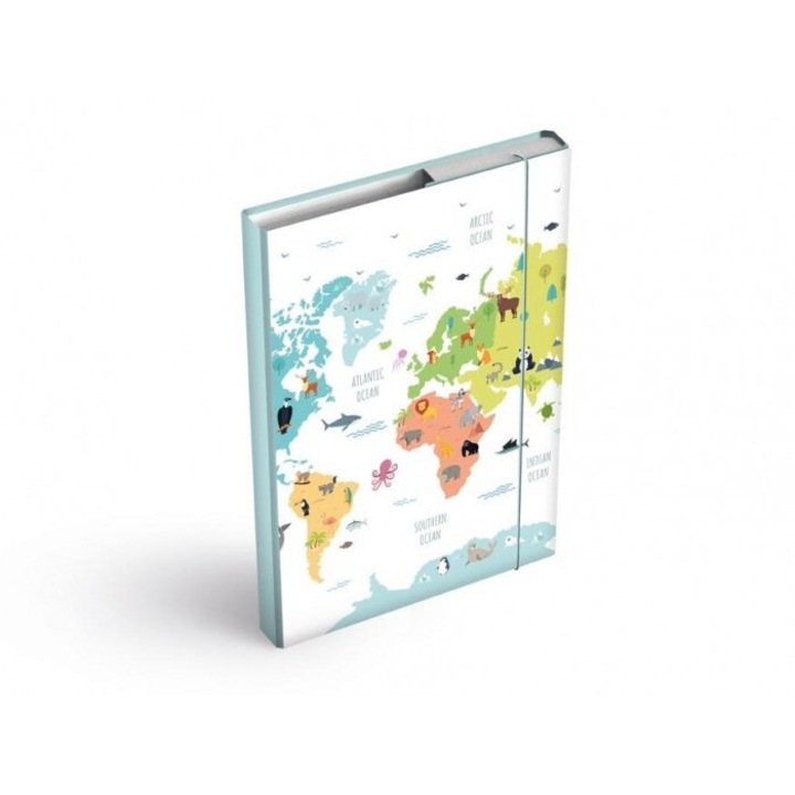 Mapa cu elastic A5, MFP, 160x230x35mm, multicolor