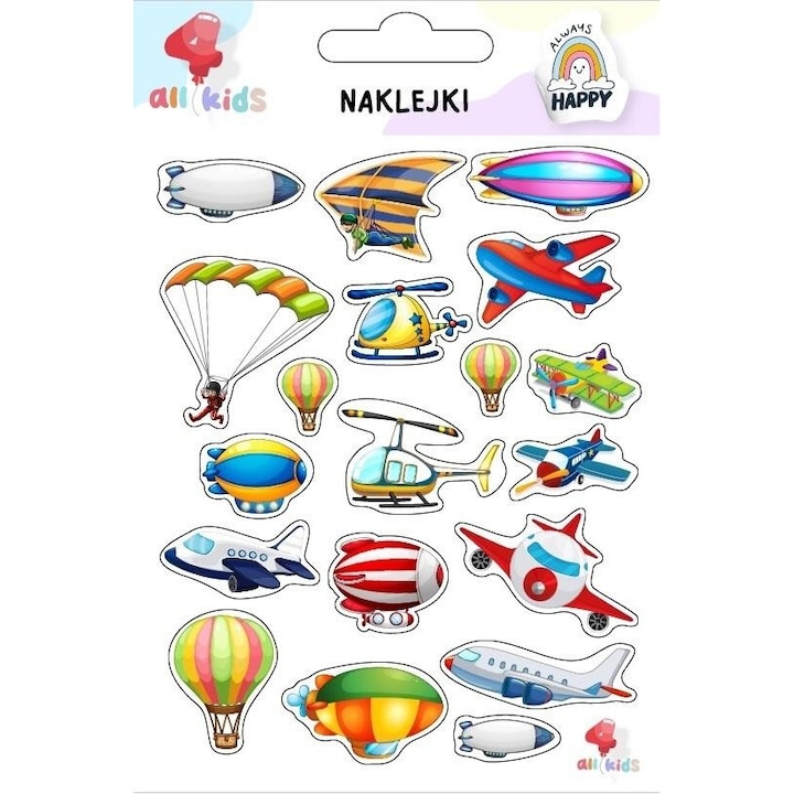 Set stickere pentru copii, All4Kids, multicolor, 104x151mm