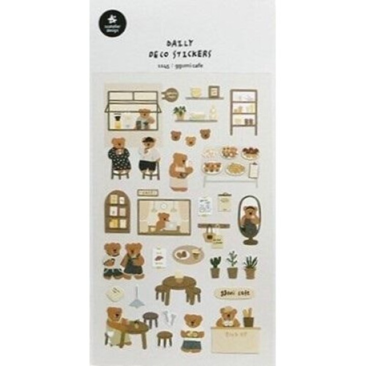 Комплект декоративни стикери, Suatelier, 10x19 см, многоцветен