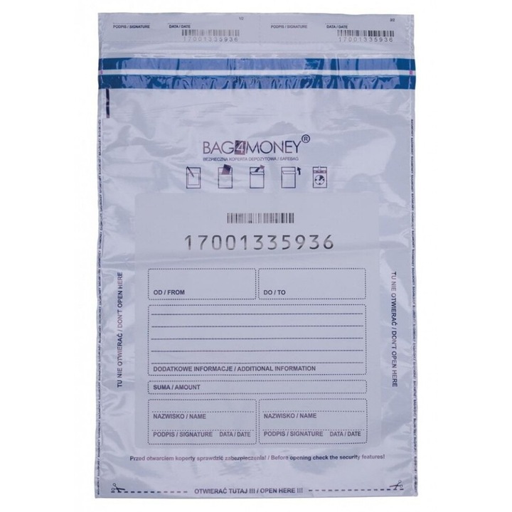 Set 50 Plicuri Securizate Office, 33x47cm, Alb