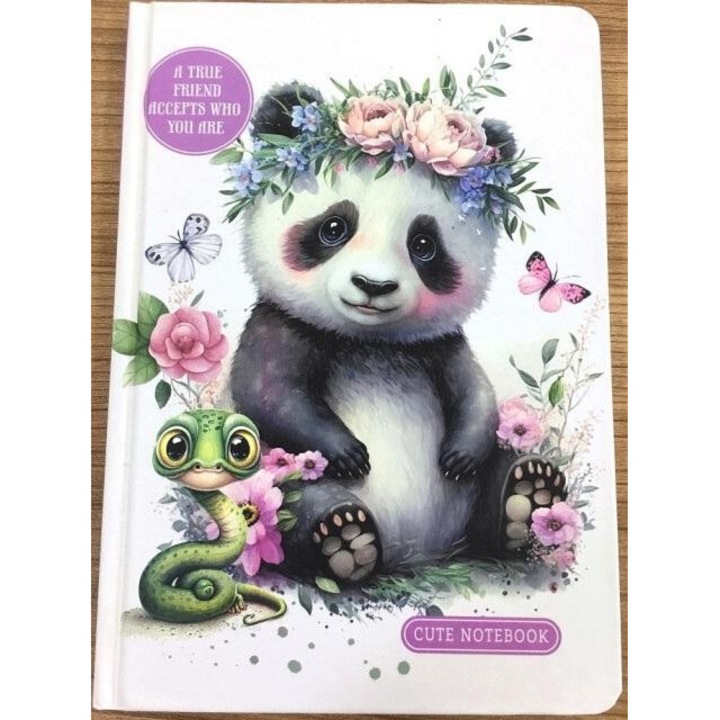 Notebook, A5, Fresh, Panda, 64 file, 80g/m2, 213x161 mm