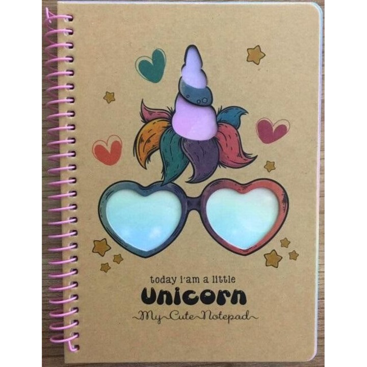 B6-os füzet, Fresh, 80 kockás lap, unikornis, 182x142 mm